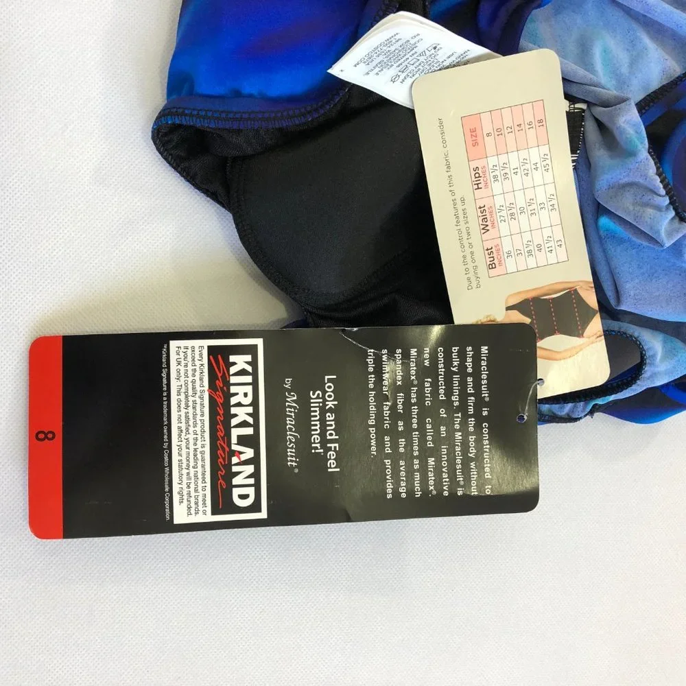 Miraclesuit Wavy Navy One Piece Swimsuit - Picture 6 of 6